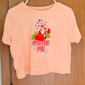 Strawberry Shortcake Cropped Graphic Tee